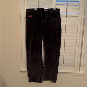 Zumies Empyre Relax black acid wash baggy corduroy pants